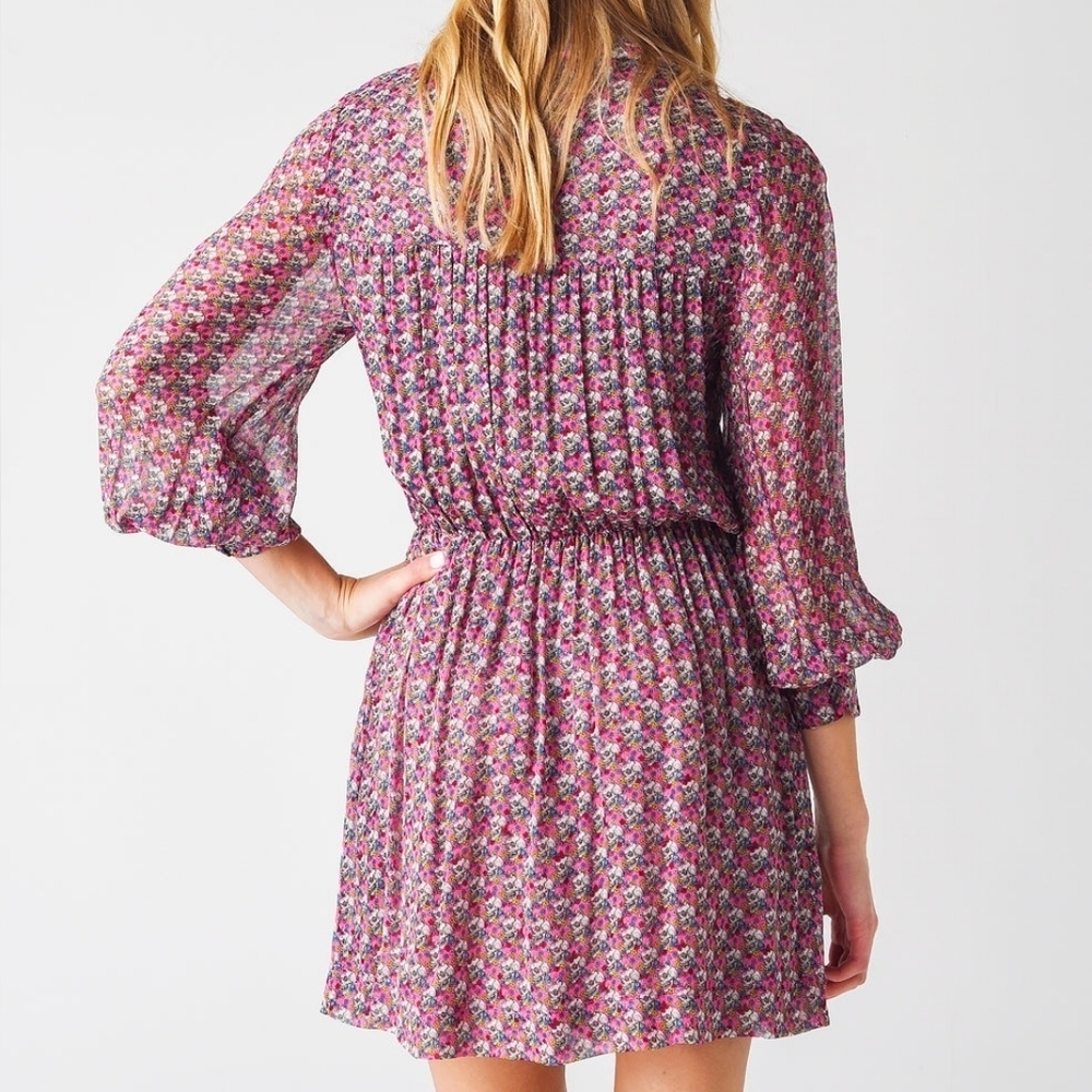 ZADIG & VOLTAIRE Women's Reevas Liberty Skull Mini Cinch Waist Dress Small - Picture 4 of 15